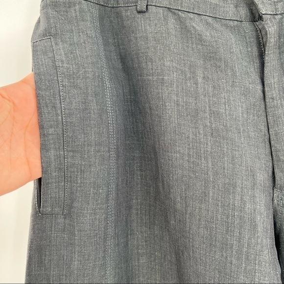 ARMANI Collezioni straight leg high rise grey pants - Picture 4 of 10